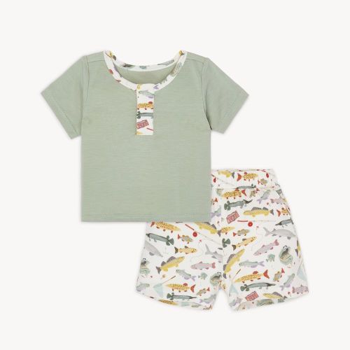 reel good time modal magnetic roll around short sleeve top + short set – Magnetic Me