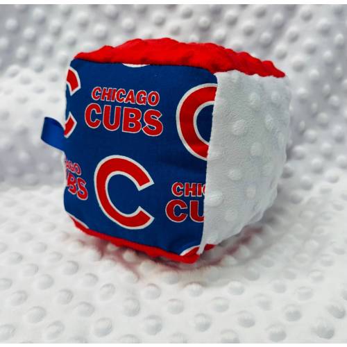 Baby Block Chicago Cubs inspired / Chicago Cubs inspired Baby Gift / Cubs Baby / Chicago Cubs inspired Baby Toy