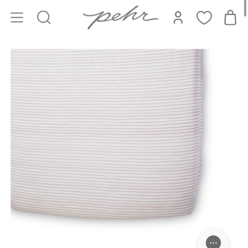 Striped Crib Sheet