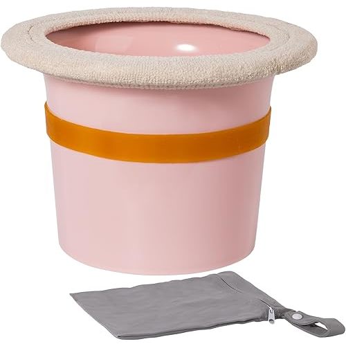 Baby Potty Training Toilet, Baby Potty for Newborn Infant Elimination Communication|Includes Soft Cotton Fleece Cozy|Anti-Slip Base|for Convenient Baby Potty Training