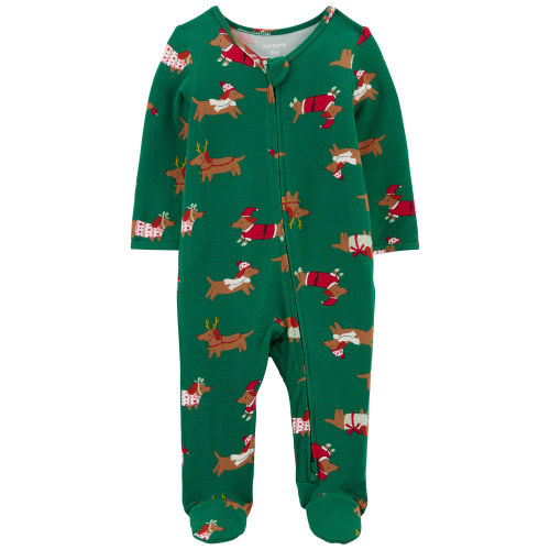Baby Christmas Dog Zip-Up PurelySoft Sleep & Play Pajamas - Carter's | Carter's