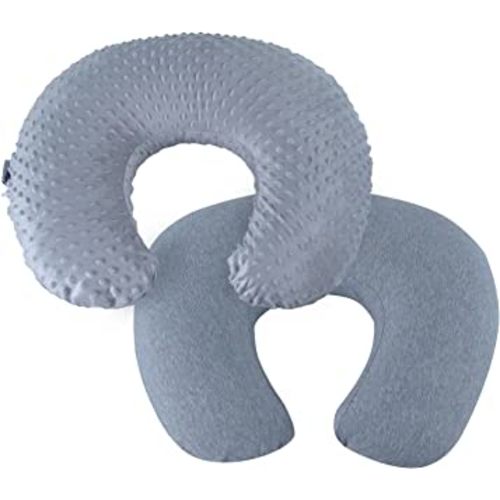 NiSleep Nursing Pillow and Positioner,Breastfeeding Pillow,Bottle Feeding,Baby Support,with 2 Removable Machine Washable Cover(Light Grey)