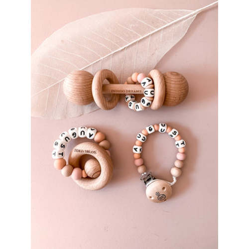 Keepsake Rattle, Teether and Dummy Chain Bundle