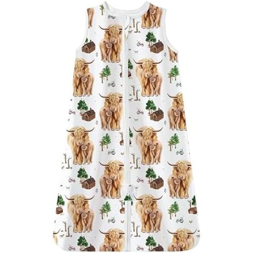TotAha Animal Sleep Sack 0-6-12-24 Months, 0.5 TOG Light Sleeping Sacks, Buttery Soft Baby Sleep Bag with 2-way Safe Zipper