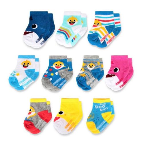 Baby Shark Baby Boys 10-pack Socks (6-12 Months)
