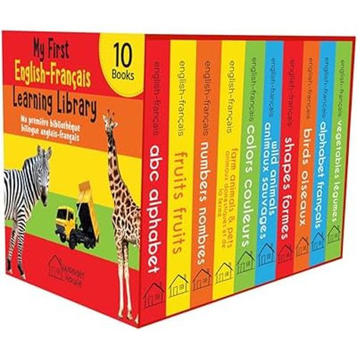 My First English-Français Learning Library (Ma première bibliothèque bilingue anglais-français): Boxset of 10 English (English and French Edition)