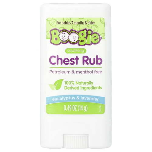 Boogie Wipes Soothing Chest Rub, For Babies 3 Months & Older, Eucalyptus & Lavender, 0.49 oz (14 g)