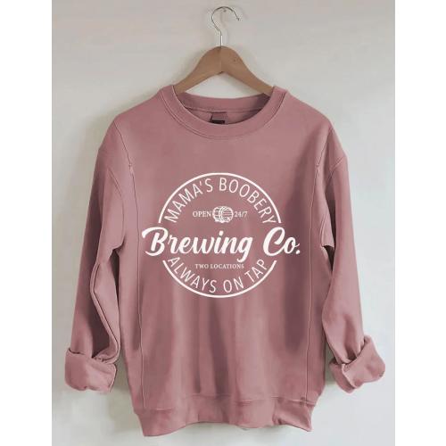 Mama's Boobery Zip Breastfeeding Sweatshirt