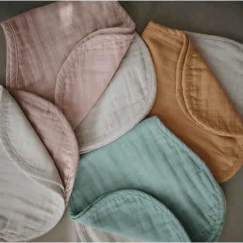 Mushie Muslin Burp Cloths - Soft & Absorbent Baby Care – The Natural Baby Company