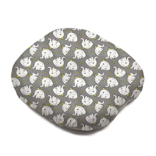 Fonoue 100% Cotton Nest Sleeper Pillow Cover, Cartoon Lounger Pillow Soft Multifunctional Floor Cushion Play Mat Chair Pad (Elephant,23.6x21.6'')