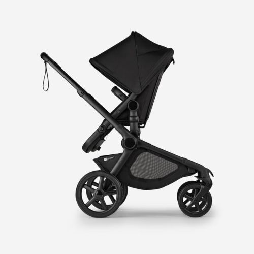 Bugaboo Kangaroo Double Stroller with Bassinet | Midnight Black