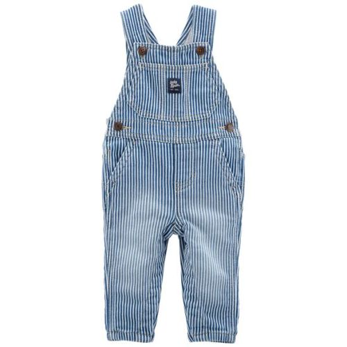 Baby Knit-Like Denim Hickory Stripe Overalls - OshKosh | Carter's