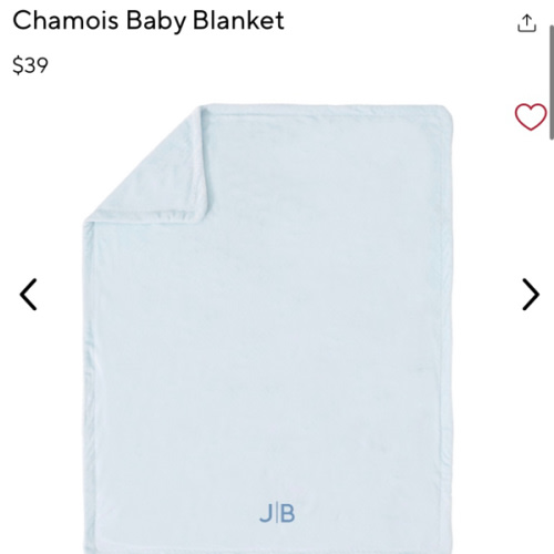 Personalized Chamois Baby Blanket