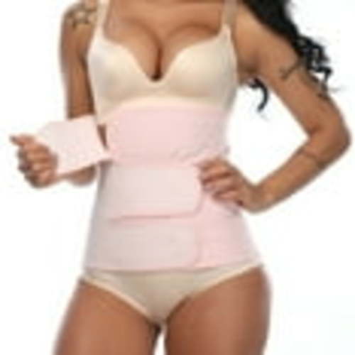 Travelwant Women Postpartum Girdle Corset Recovery Belly Band Wrap Belt, Medium, Nude Medium
