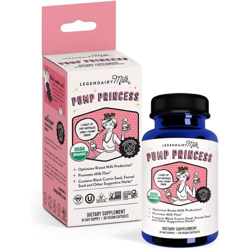Legendairy Milk Organic Pump Princess Lactation Blend, 60 CT