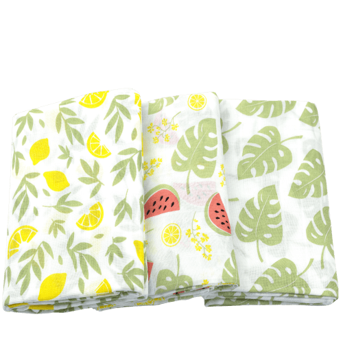 Muslin Swaddle Blankets for Newborn, 3 Pack Receiving Blanket, Muslin Blanket Swaddles Wrap for Boys Girls, Baby Essentials, 47x47 Inches Large Size, 100% Cotton