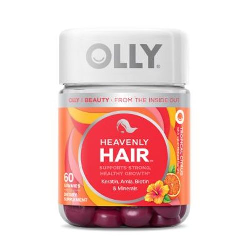 Olly Heavenly Hair Supplement Gummies With Keratin, Amla, Biotin & Minerals - 60ct