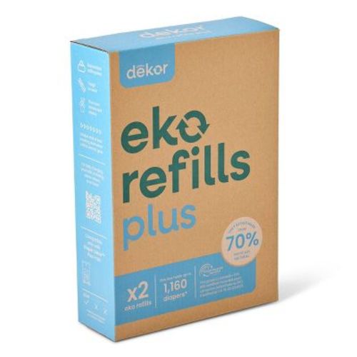 Diaper Dekor Eko Plus Diaper Pail Refill - 2pk