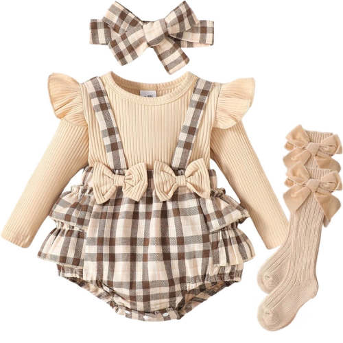 Plaid Long Sleeve Set - Tiny Tiny Tots