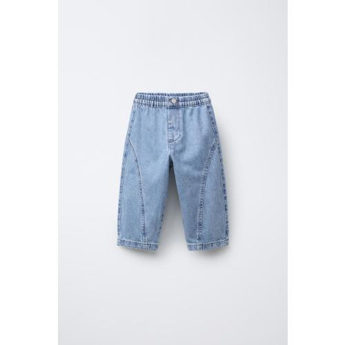 STITCHED BAGGY JEANS - Light blue | ZARA United States
