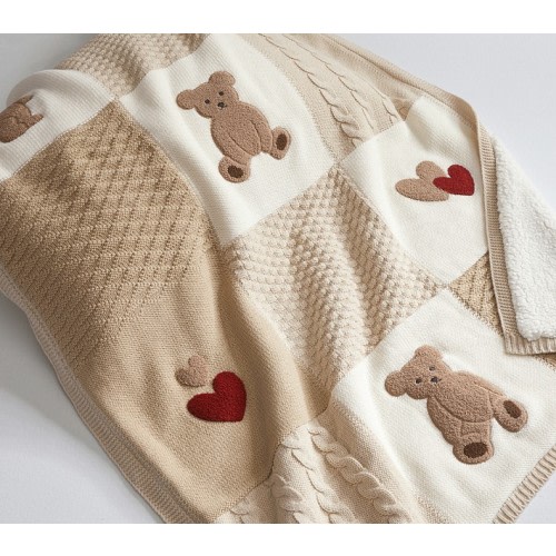 Teddy Bear Heirloom Kid Throw Blanket