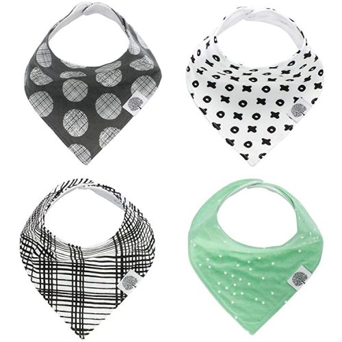 Parker Baby Bandana Drool Bibs 4 Pack Baby Bibs for Boys, Girls, Unisex - Blush