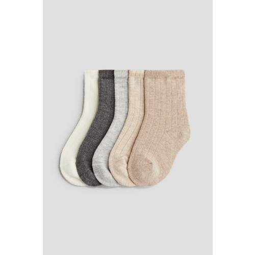 5-PACK KNIT SOCKS