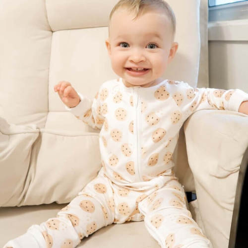 Cookie Crumble Convertible Zip Romper*