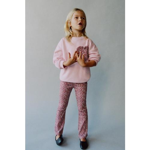 PRINTED SWEATSHIRT AND FLARE LEGGING SET - Light lilac | ZARA United States