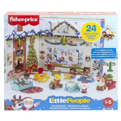 Fisher-Price Little People Advent Calendar, Christmas Playset for Toddlers, 24 Toys | Mattel