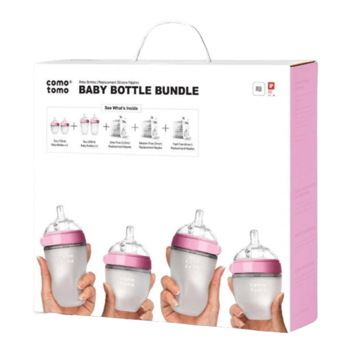 Pink Comotomo Bottle Bundle