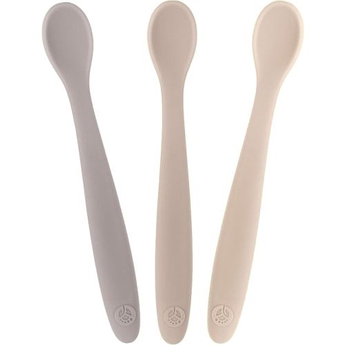 WeeSprout Silicone Baby Spoons, Set of 3