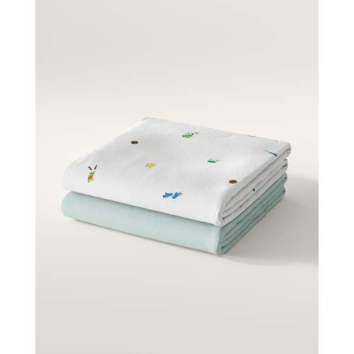 Busy World Crib Sheet Set | size: mini crib