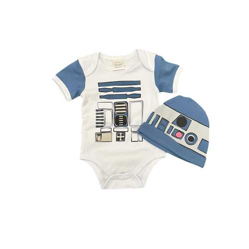 R2D2 Baby Onesie – Star Wars Inspired Baby Shower Gift, Cosplay Bodysuit