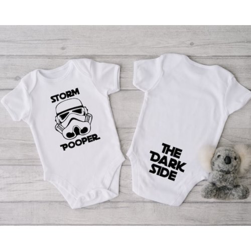 Storm Pooper, Dark Side Baby Bodysuit, Funny Baby, Cute Baby, Baby Shower Gift, Personalized Baby, Star Baby, Cute Bodysuit, Funny Bodysuit - Etsy