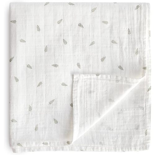 mushie Muslin Baby Swaddle Blanket | 100% Organic Cotton (Boats)