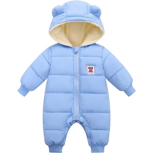Cute Baby Boys Snowsuit New Born baby girls Winter Coat Toddler Clothes