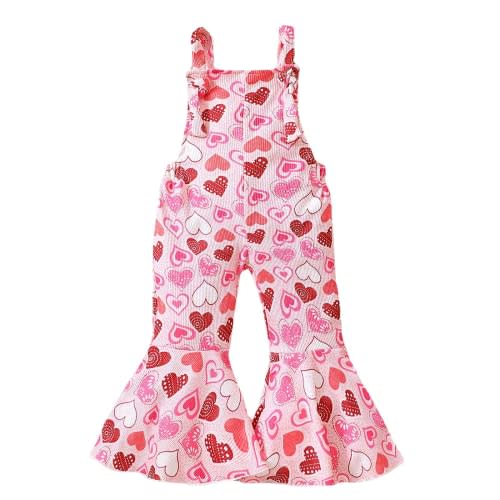 Toddler Baby Girl Jumpsuit Romper Boho Overalls Bell-Bottom Pants Baby Girl Clothes