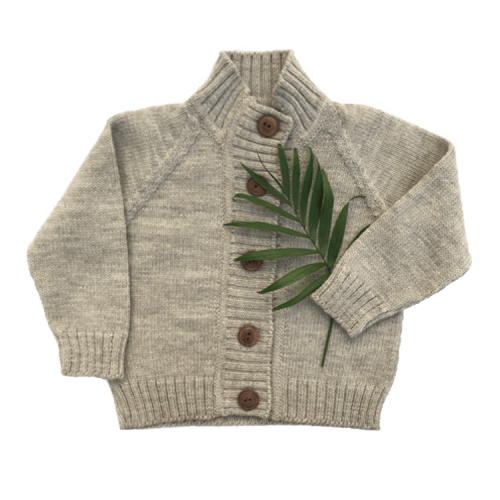 Narwhal Merino Wool Cardigan