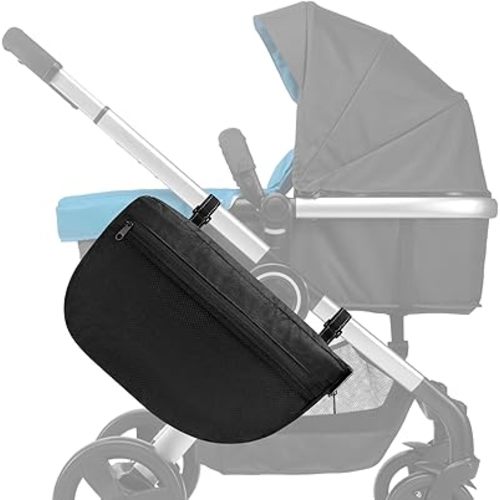 Accmor Insulated Side Sling Stroller Saddle Bag Organizer, Universal Stroller Organizer, Stroller Bag Caddy Organizer