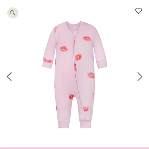 SKIMS SLEEP BABY ONESIE | CHERRY BLOSSOM LIPSTICK