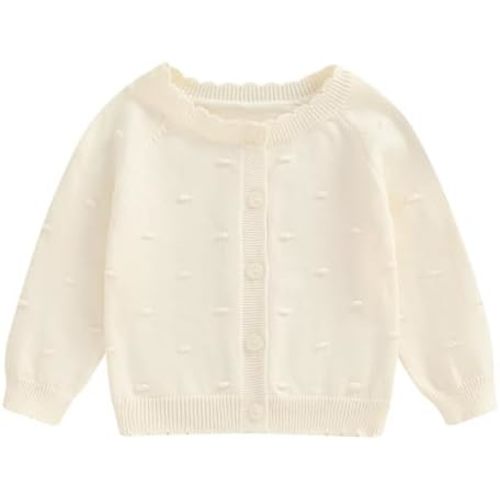 Infant Baby Girl Cardigan Sweater Long Sleeve Button Up Knit Sweatshirt Jacket Toddler Baby Girl Fall Outfits