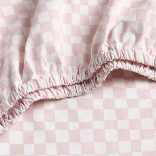 Venice Hushed Violet 100% Organic Cotton Baby Crib Fitted Sheet by Leanne Ford