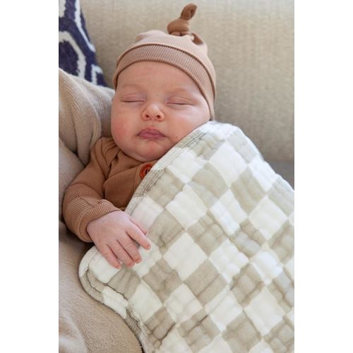 Nana Baby Burp Cloths | 100% Organic Muslin Cotton | Set of 3 (Ivory/Oatmeal)
