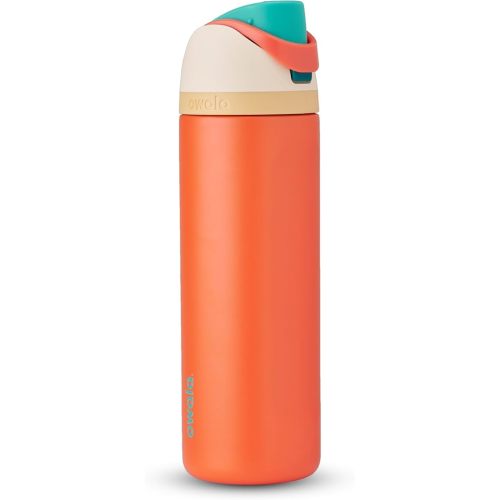 Owala Disney Princess FreeSip Insulated Stainless Steel Water Bottle with Straw for Sports and Travel, BPA-Free Sports Water Bottle, 24 oz, Moana