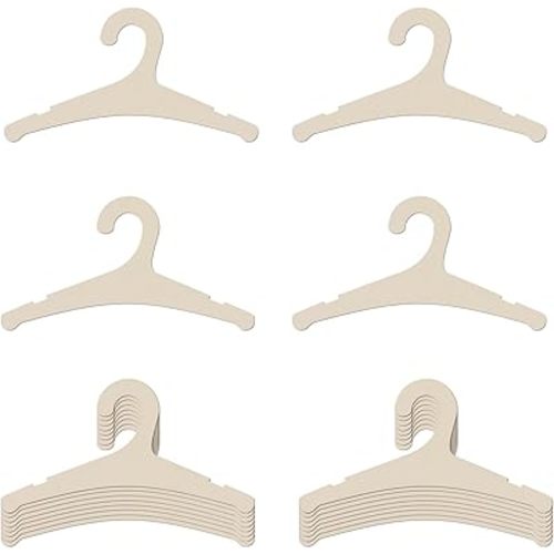 20 Packs Wooden Baby Hangers for Clothes, 9 Inch Wood Newborn Baby Girl Boy Hangers for Nursery Cute Kids Toddlers Children Infant Hanger for Baby Shower Crate Closet Clothing Storage