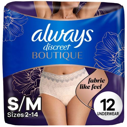 Always Discreet Boutique Underwear Women's Incontinence - Maximum Protection