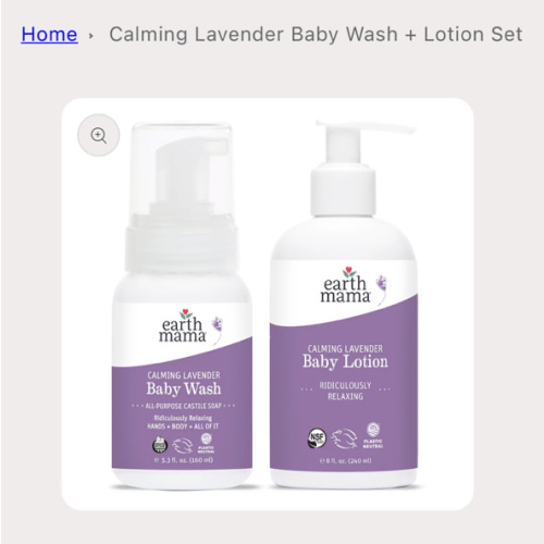 Calming Lavender Baby Wash + Lotion Set