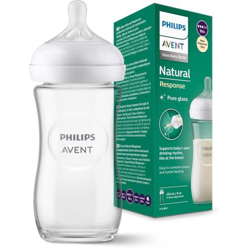 Philips Avent Natural Response Glass Baby Bottle 240ml