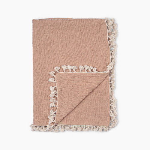 Crane Baby 6 Layer Muslin Blanket - Copper